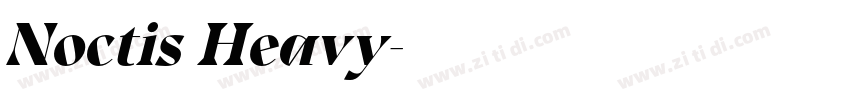 Noctis Heavy字体转换